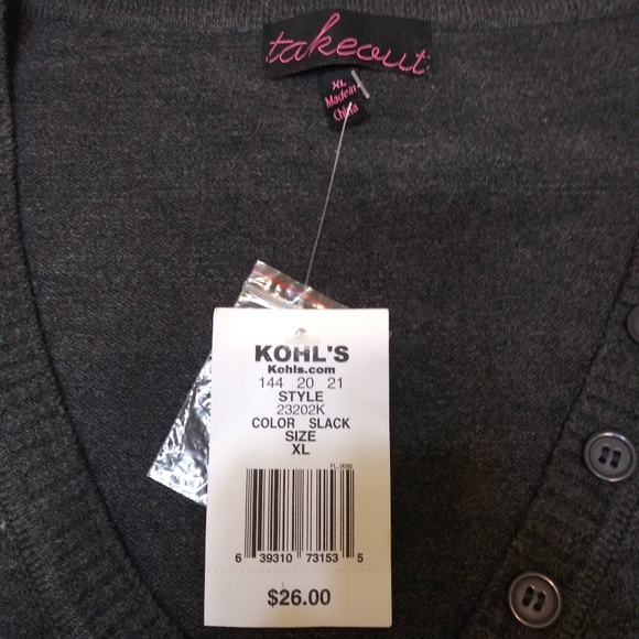 takeout Long Sleeve V-neck Sweater - Picture 3 of 4